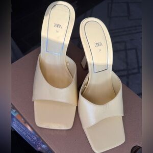 Pastel Yellow Zara Mules
